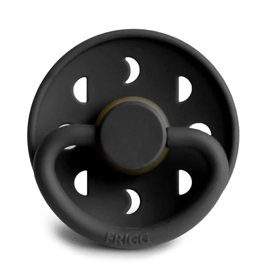 FRIGG Moon Phase Latex  Pacifier 0-6M 1-Pack Jet Black