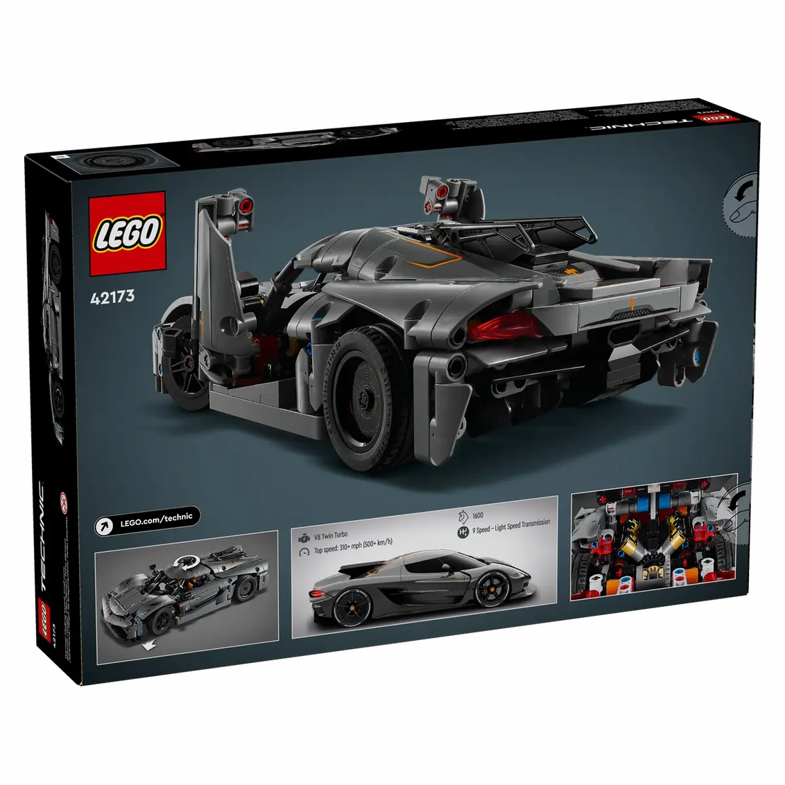 Lego Koenigsegg Jesko Absolut Grey Hypercar (42173)