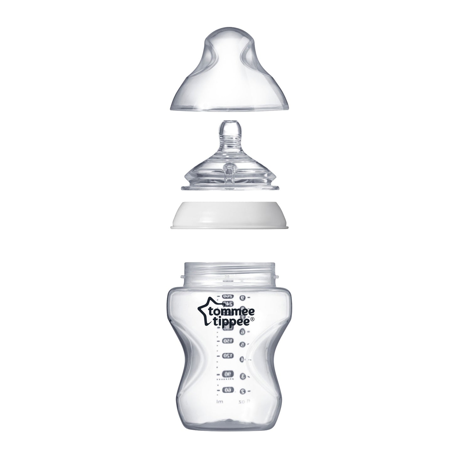 Tommee Tippee Closer to Nature Feeding Bottles (0m+) – 2 Pack