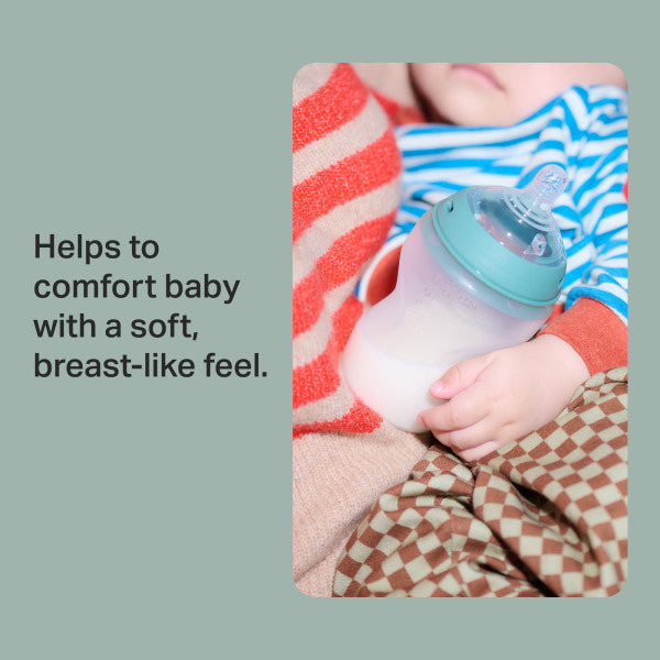 Tommee Tippee Natural Start Silicone Baby Bottles for 0m+, 2x 150ml