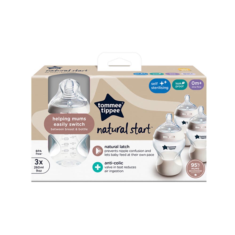 Tommee Tippee - Bottle Nature Start - 3x 260ML