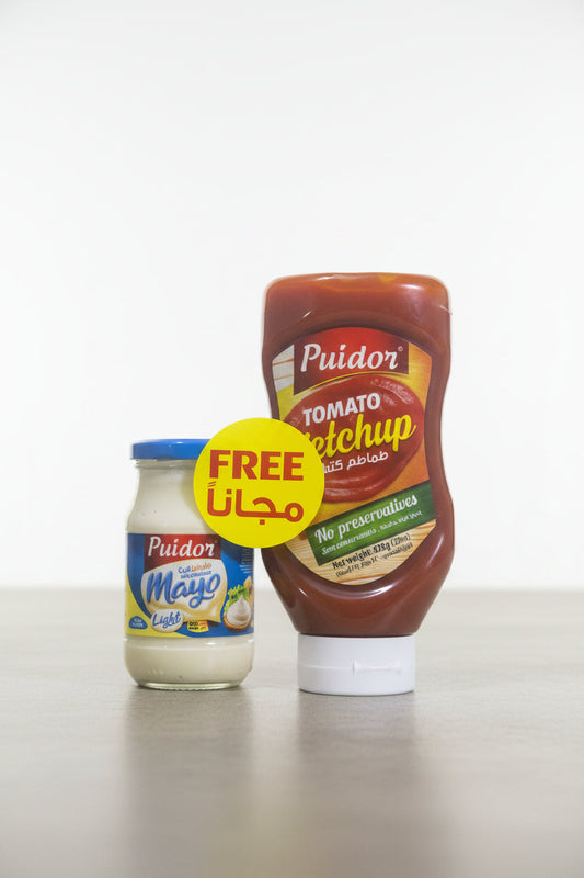 Puidor Tomato Ketchup 820g +Mayonnaise Light 235 ml | Puidor In Lebanon