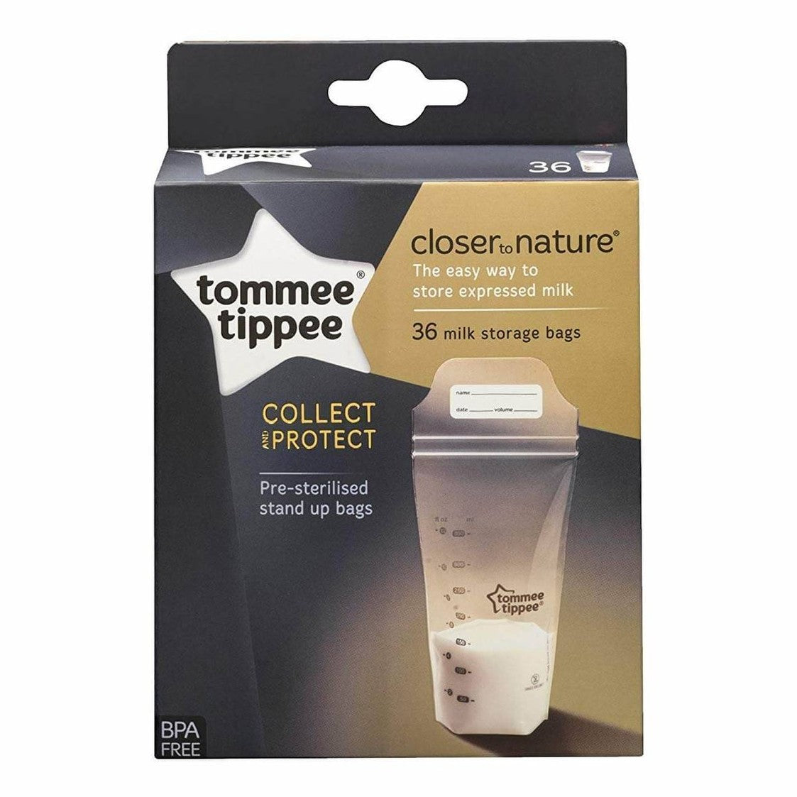 Milk Storage Bags, 350ml Capacity, Pack of 36