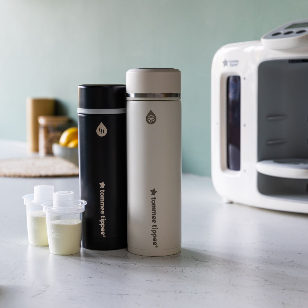 PrepGo Formula Feed Maker Set, Portable Hot and Cool Flasks