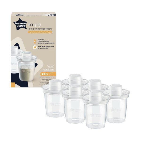 To Go Milk Powder Dispensers x 6pcs