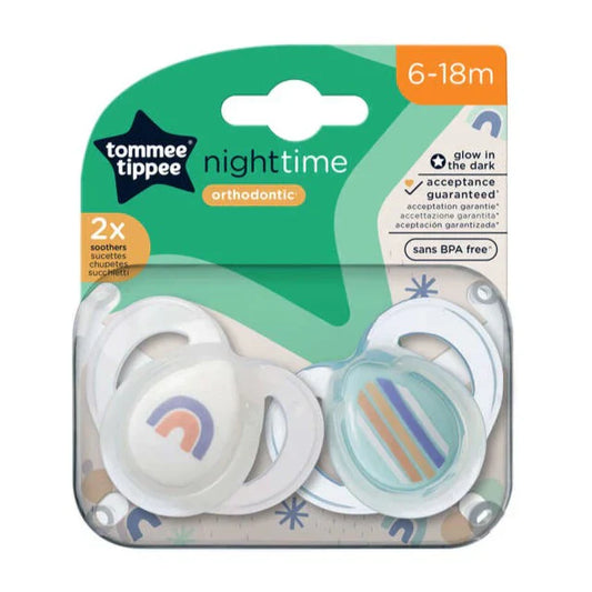 Night Time Soothers, 6-18 months x2pcs