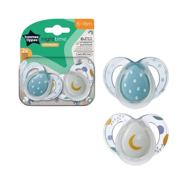 Night Time Soothers, 6-18 months x2pcs