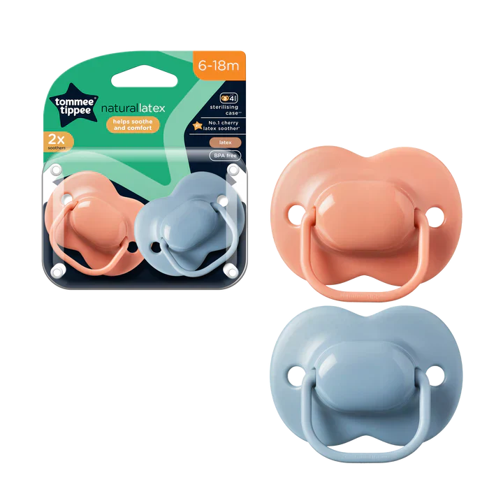 Cherry Latex Soother, 6-18 months x2pcs