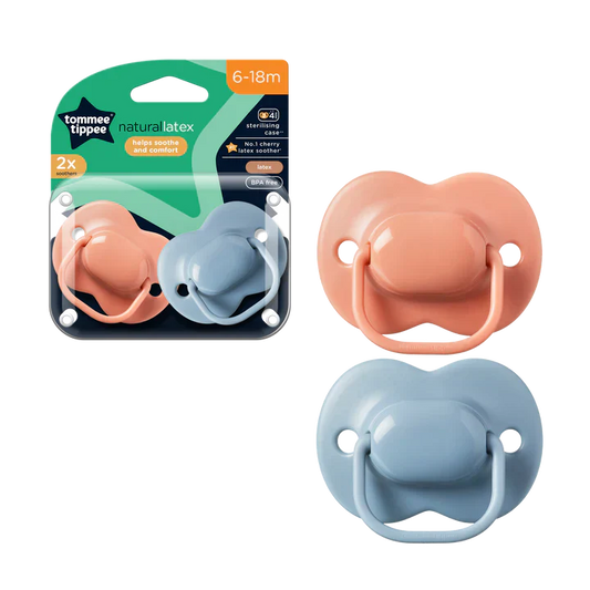 Cherry Latex Soother, 6-18 months x2pcs