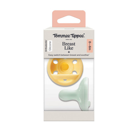 Breast-like Dummy, 0-6 months x2pcs