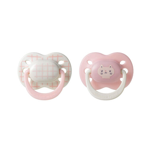 Tommee Tippee - Ultra Fit Silicone Soother - (0-6m) - 2pack - Girl Deco - NEW!!