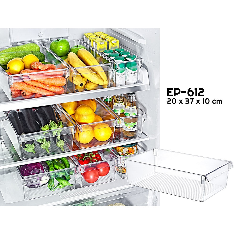 Clear Fridge Organizer 37 x 20 x 10 cm