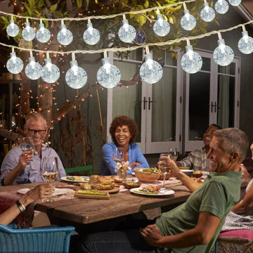 String Lights, 1 Pack Outdoor String Light 50 LED Waterproof Christmas