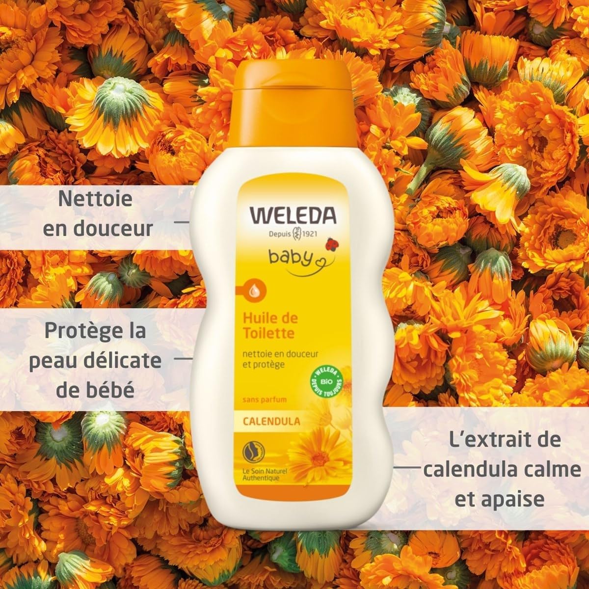 Weleda Calendula Baby Oil Fragrance Free 200ML