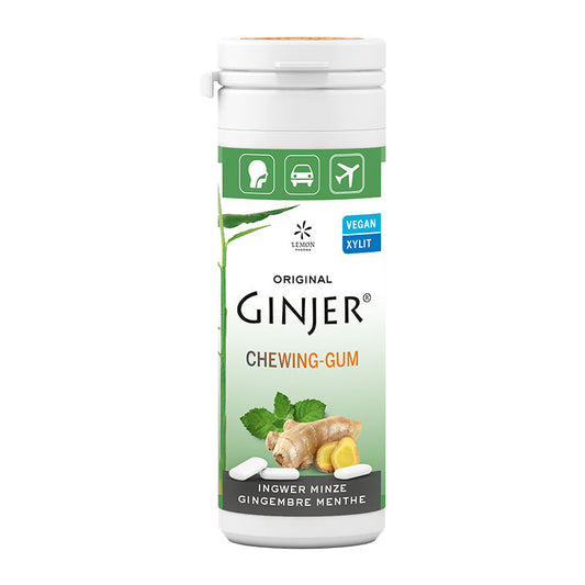 Ginjer Ginger Chewing Gum - Mint 20Pcs - Medaid International