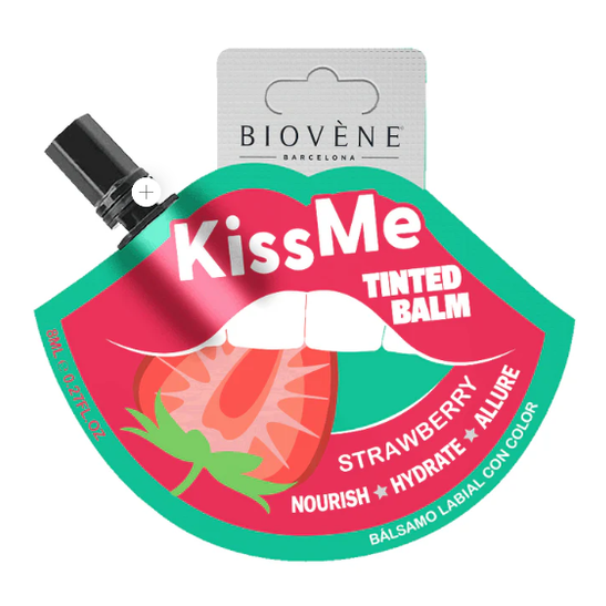 Biovene Kiss Me Strawberry Tinted Lip Balm 8Ml