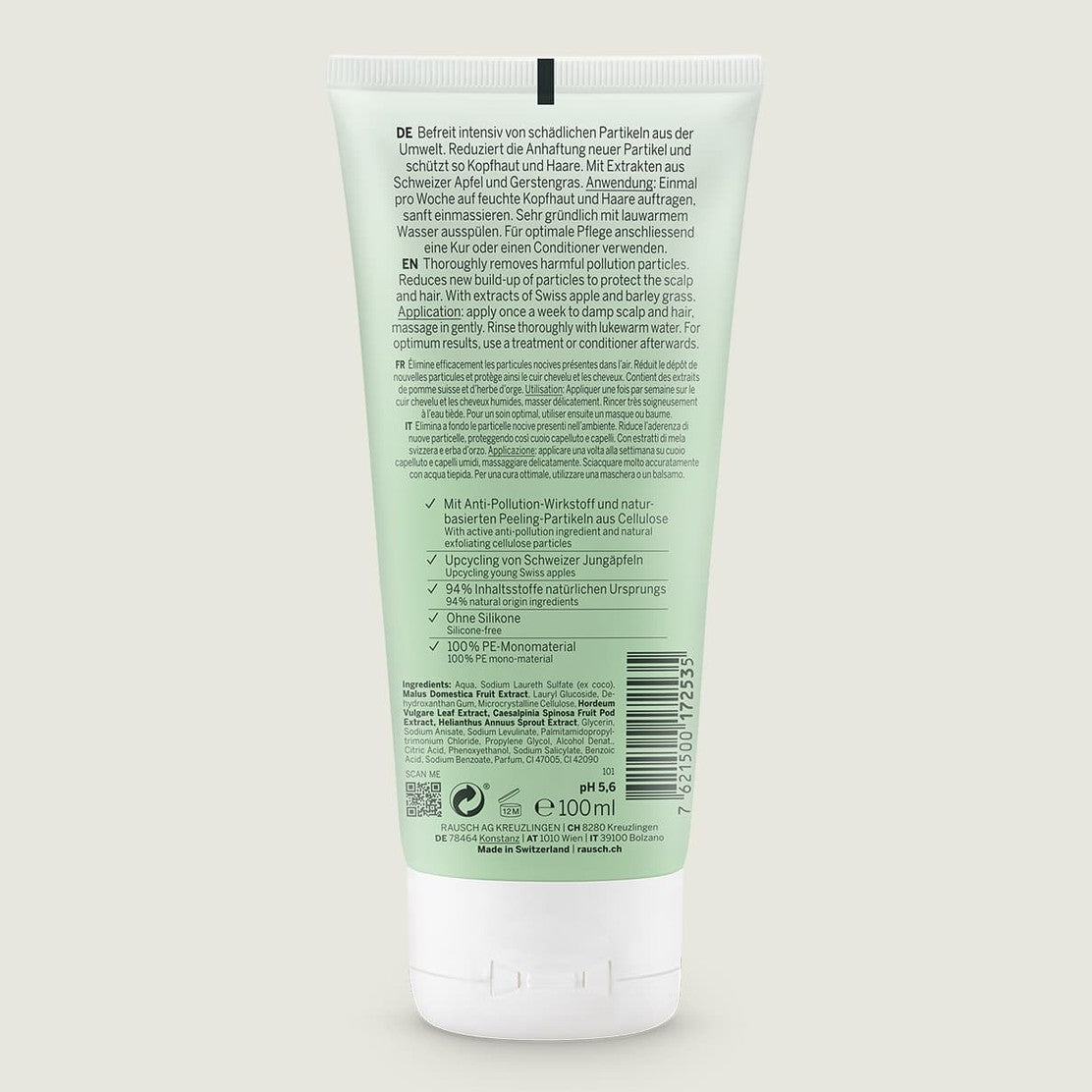 Rausch Swiss Apple Anti Pollution Peel Shampoo 100ml