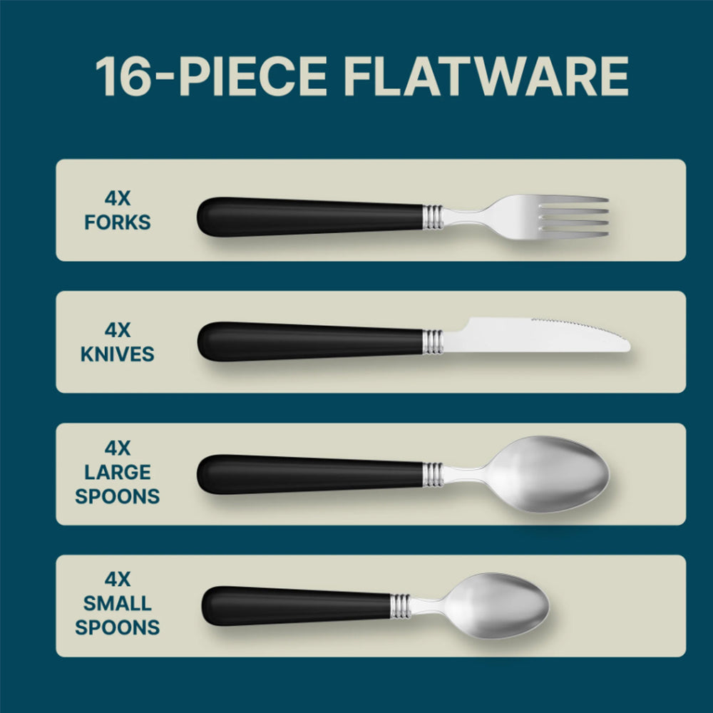 Danny Home 16-Pieces Stainless Steel Cutlery Set