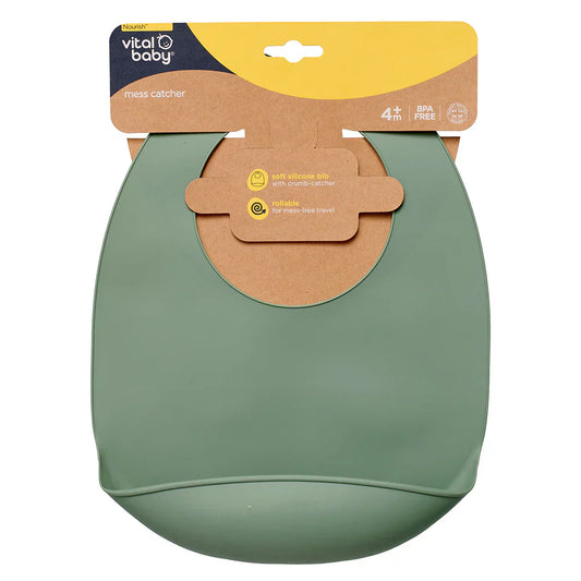 Vital Baby Nourish Mess Catcher Silicone Bib
