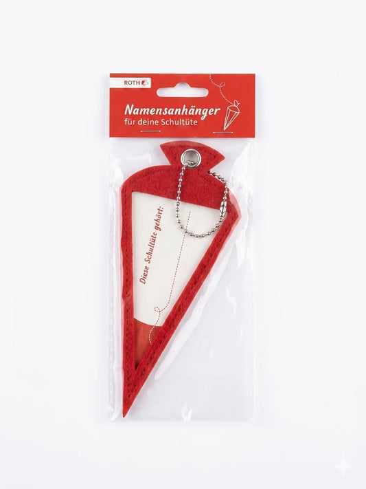 Roth Red School Cone Name Tag For School Starter Gift | Roth In Lebanon
