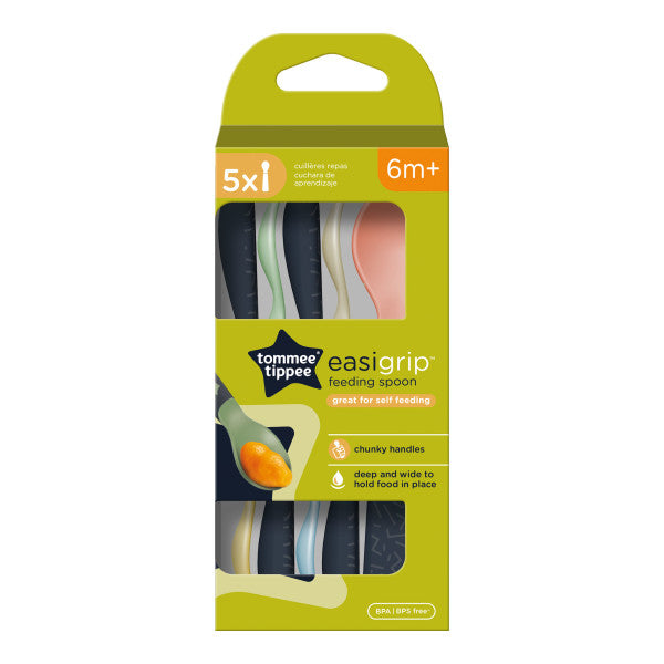 Easigrip Self-Feeding Spoons x5pcs - 6 months+