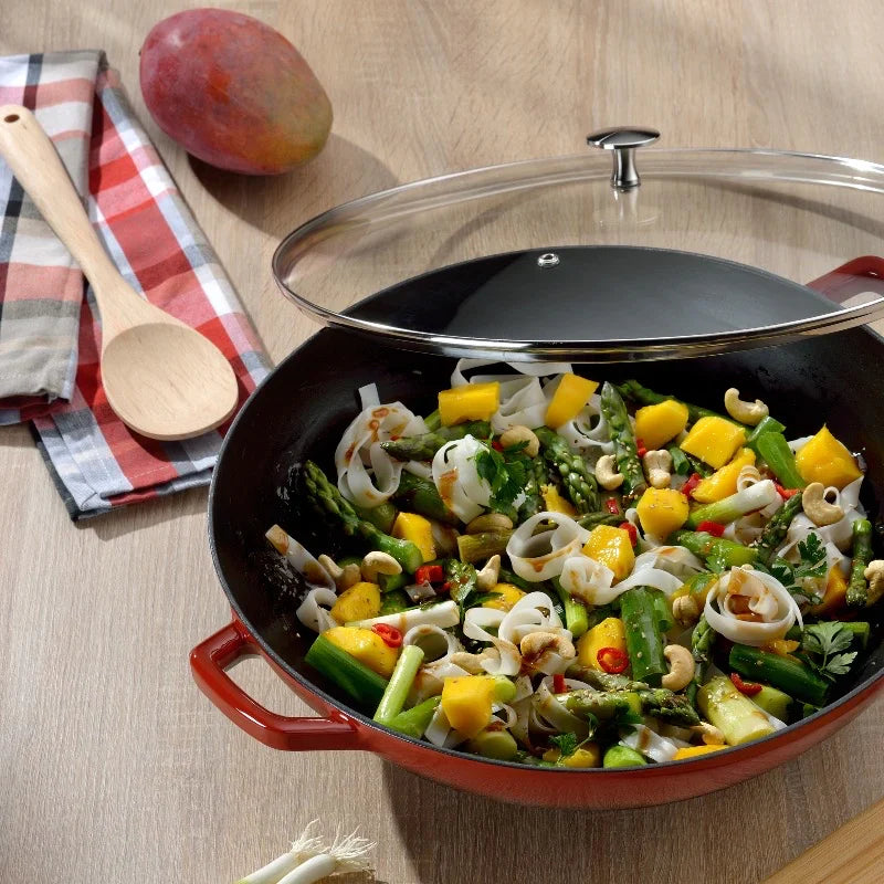 Kela Red Wok Calido Cast Iron - 4L