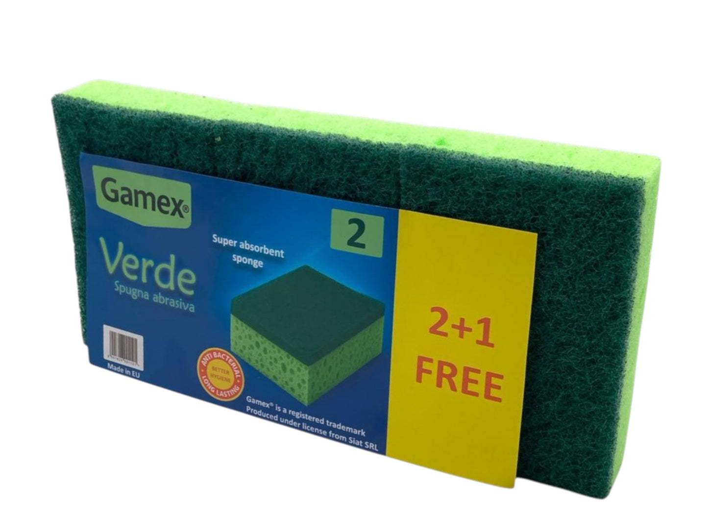 Gamex "Verde" Anti- Bacterial Super Absorbent  X2+1 Free