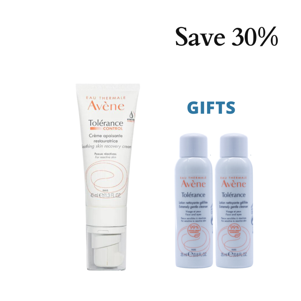 Avene Tolerance Control Creme 40 ml + 2 Free Avene Cleanser Lotion 25 ml - Medaid International