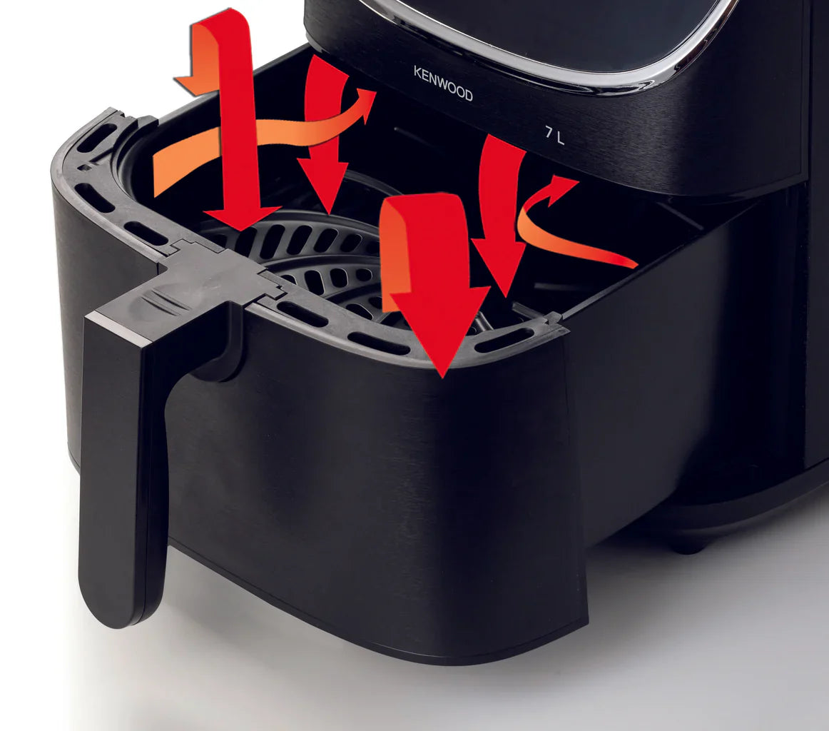 Kenwood - Air Fryer kHealthy Fry 7L Black - HFP80.000BK