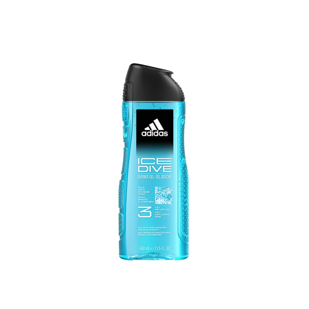 Adidas New 3 In 1 Shower Gel 400ml For Men - Medaid International