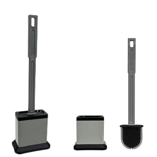 Rect Silicone Toilet Brush with Stand