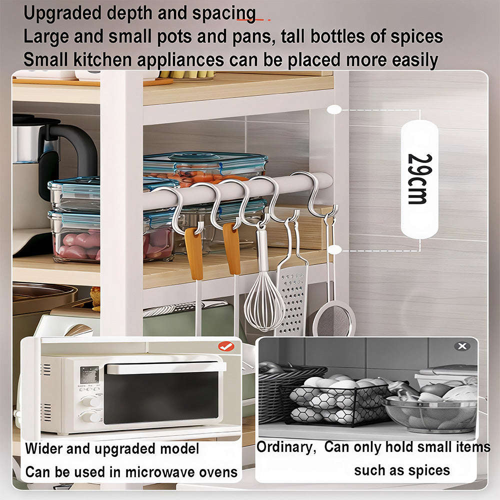Kitchen Organizer Shelf – 5-Tier Freestanding Utility Storage Rack
