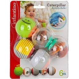 Infantino Caterpillar Activity Balls Sensory Toy