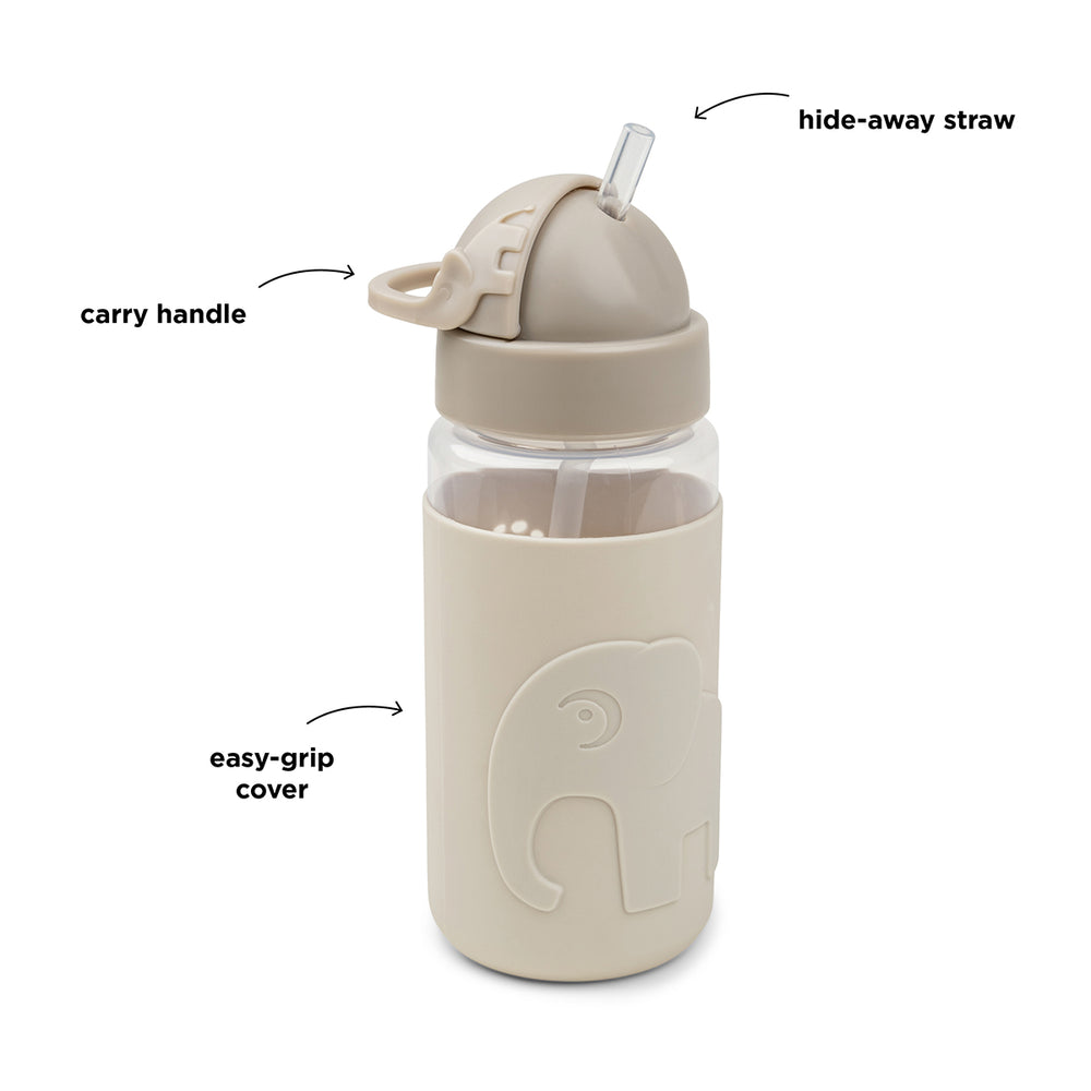 Easy-Grip Straw Bottle Elphee Sand Sippy Cup