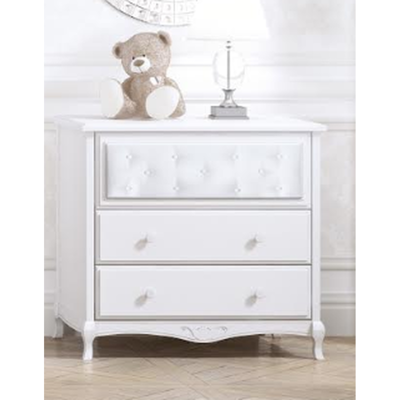 Trama Chest Of Drawer Classic White Nursery Dresser