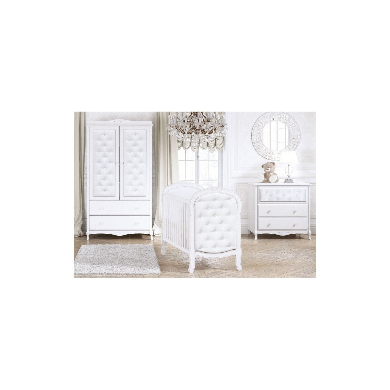 Trama Chest Of Drawer Classic White Nursery Dresser