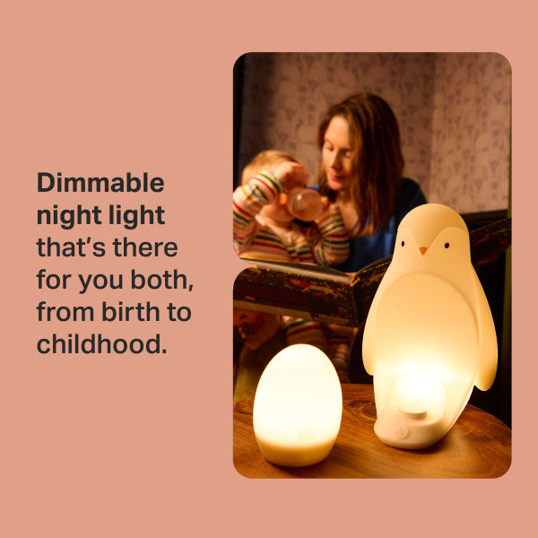 2-in-1 Portable Penguin Nursery Night Light