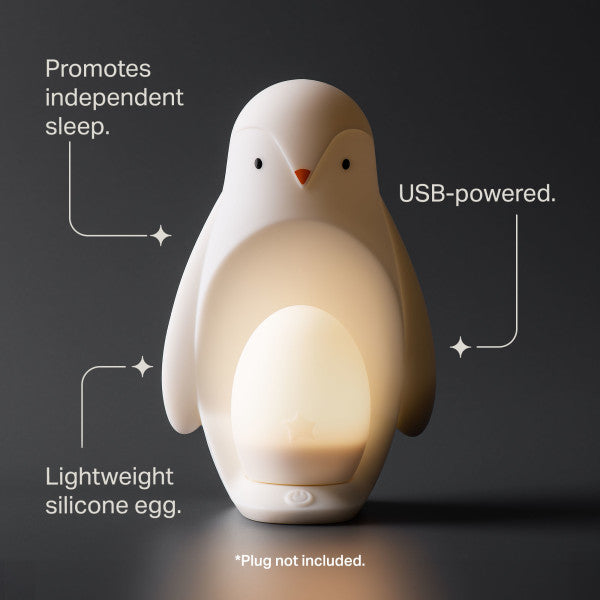2-in-1 Portable Penguin Nursery Night Light