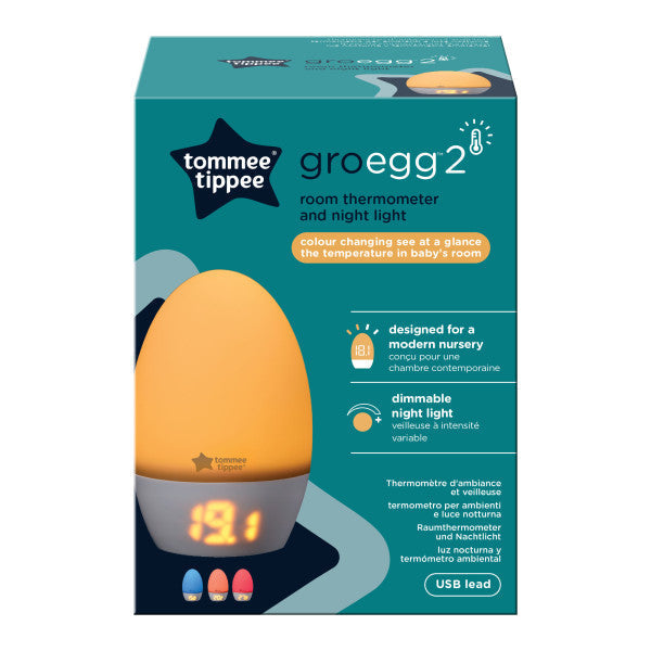 GroEgg2 Digital Nursery Thermometer & Nightlight