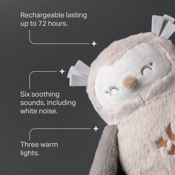 OllieOwl Deluxe Baby and Toddler Sound and Light Sleep Aid
