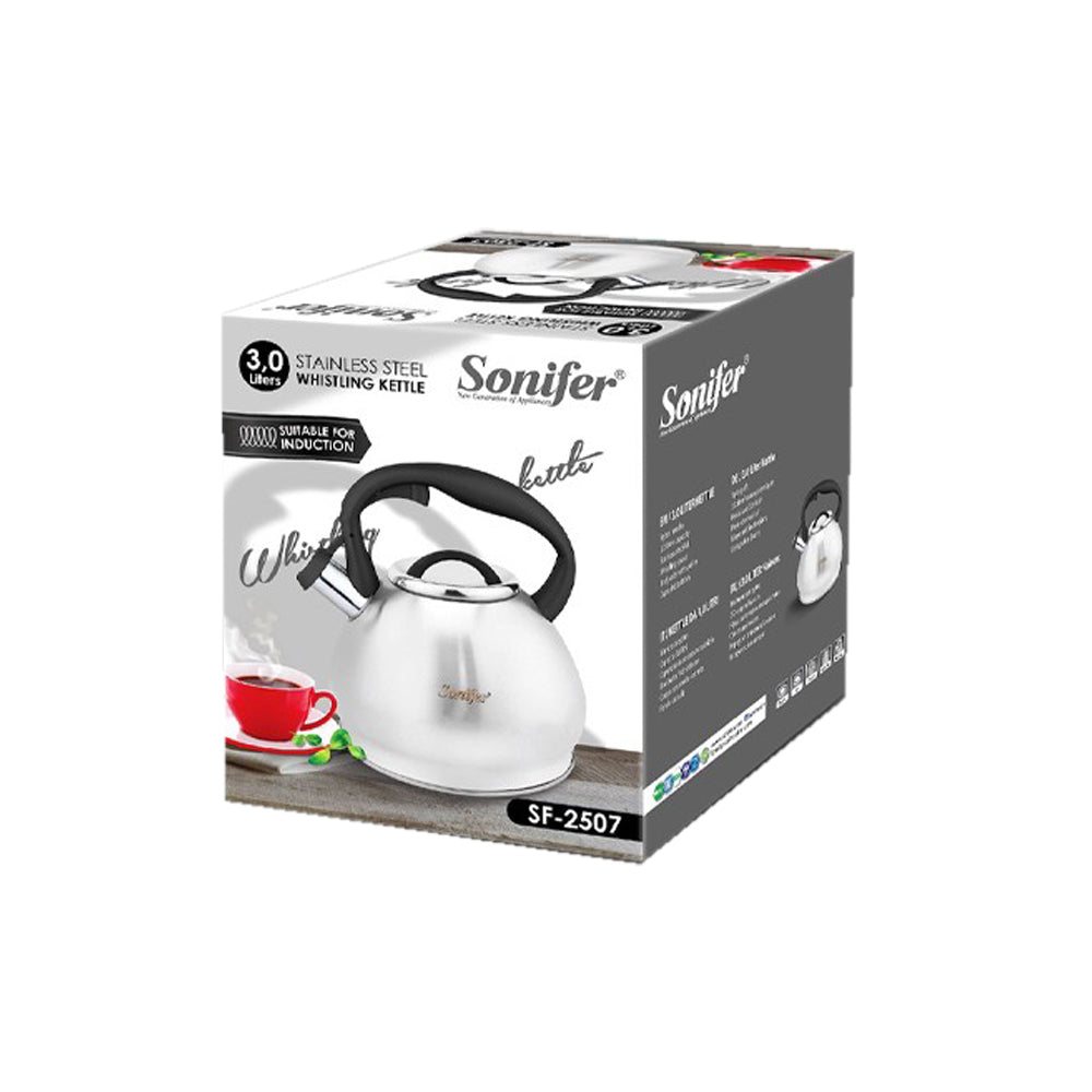 Sonifer, 3L Stainless Steel Whistling Kettle SF-2507 (D18 x H24)cm
