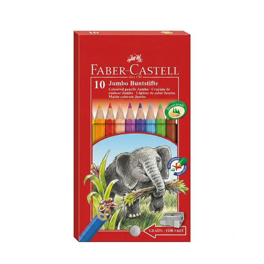 Faber Castell Jumbo Buntstifte Pack Of 10 Coloring Pencil | Faber Castell In Lebanon