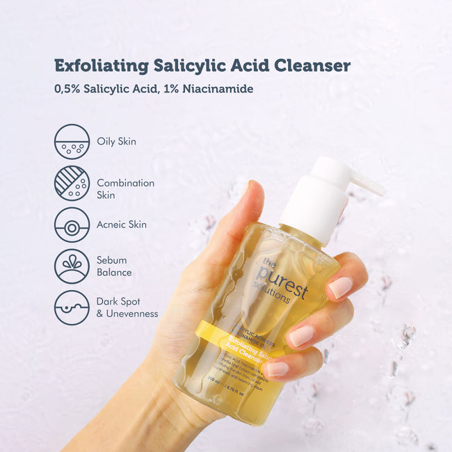 The Purest Solutions Exfoliating Salicylic Acid Cleanser 0,5% Salicylic Acid, 1% Niacinamide