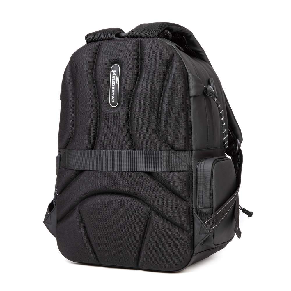 (NET) Black Backpack With Lunch Box & Pencil Bag Set Of 3 Pcs