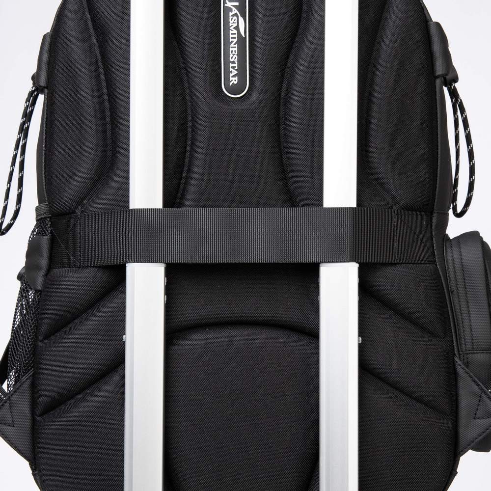 (NET) Black Backpack With Lunch Box & Pencil Bag Set Of 3 Pcs