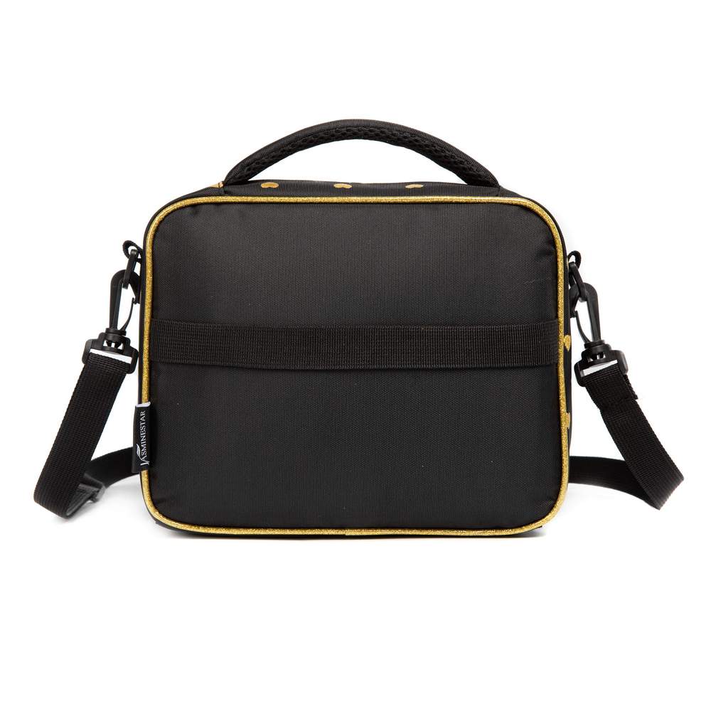 (NET) Heart Shaped Lunch Bag With Bottle Holder Crossbody Lunch Box With 3 Compartments