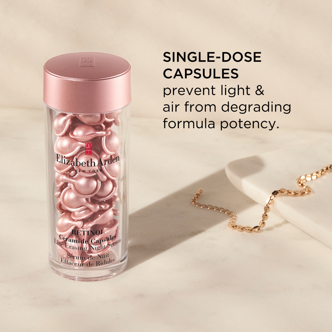 Elizabeth Arden Ceramide Capsuls & Retnol Line Erasing Night Serum 30pcs