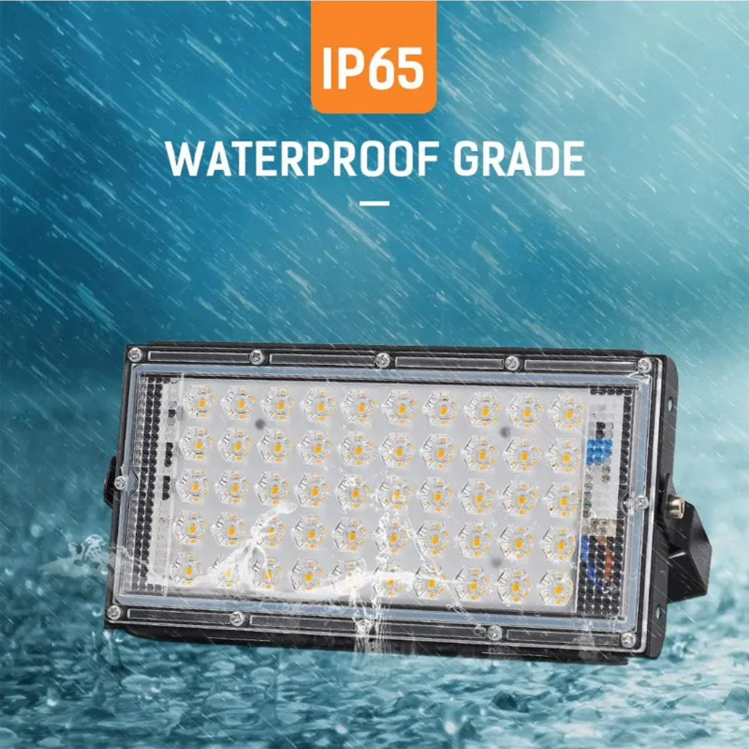 50W LED Flood Light with 120¬∞ Adjustable Angle, Waterproof White Light