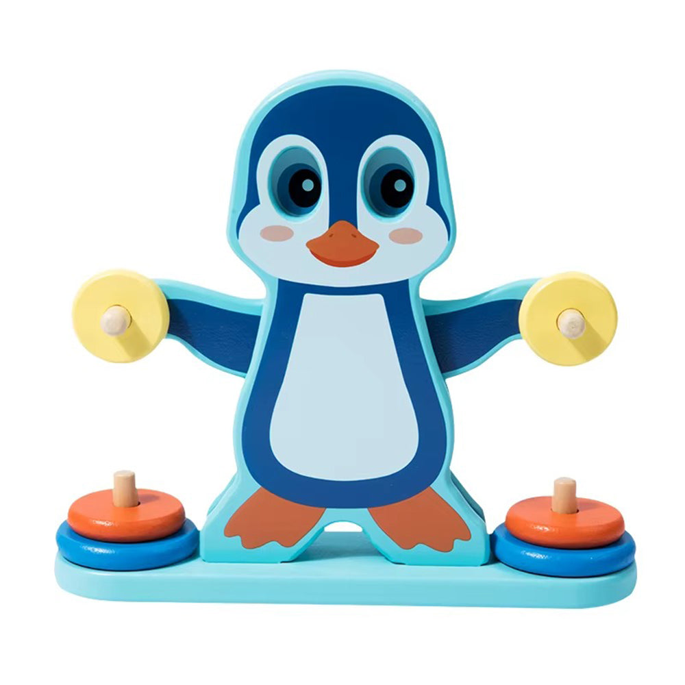 Wooden Penguin Balance Seesaw Game Educational Math Counting Number Board Lebanon