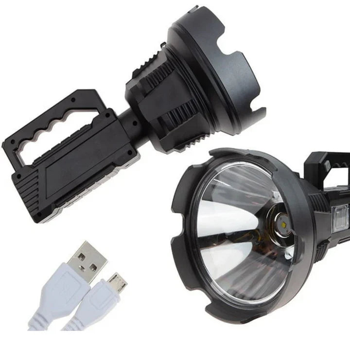 High-Power Handheld Flashlight with Tripod